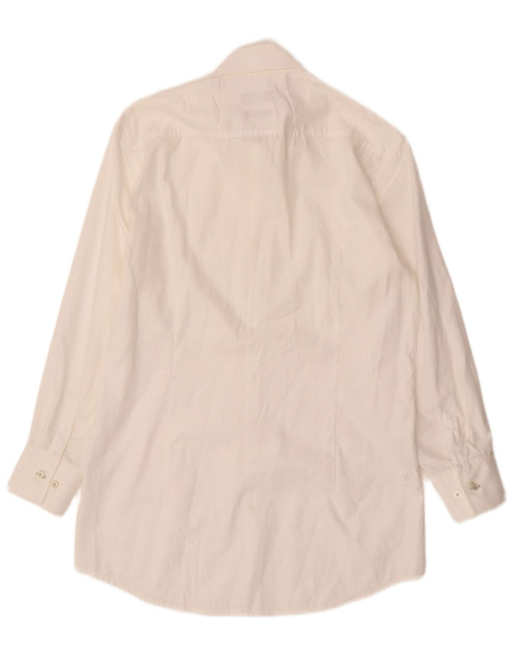 Camisa masculina slim fit HUGO BOSS tamanho 38 15 algodão branco médio