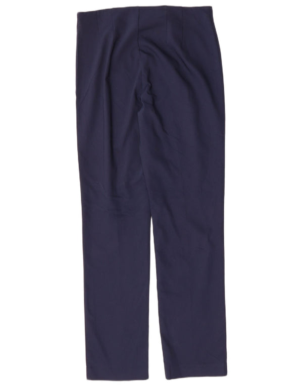 Calça feminina reta casual CHAPS US 10 grande W32 L31 azul marinho