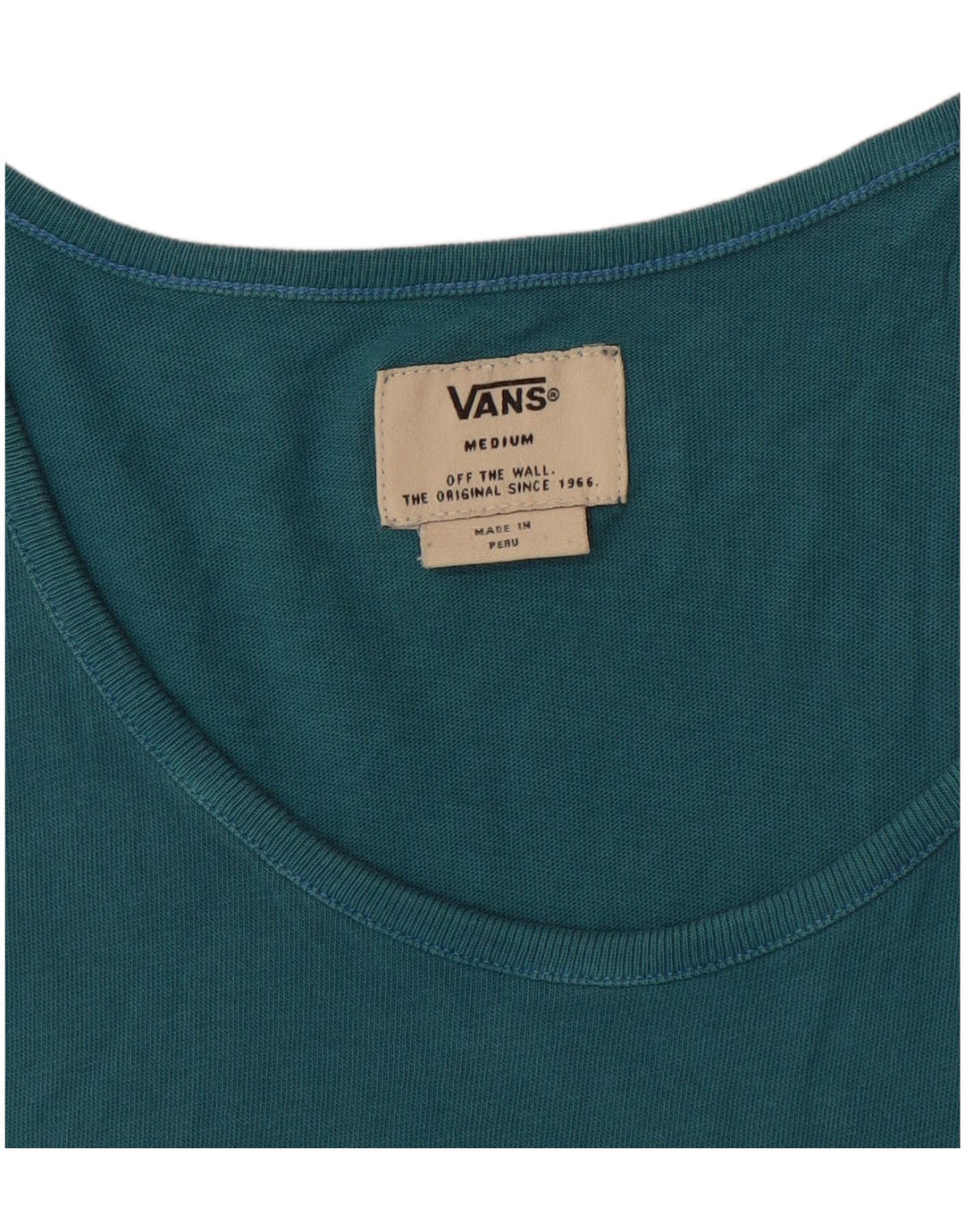 VANS Mens Vest Top Medium Green Colourblock