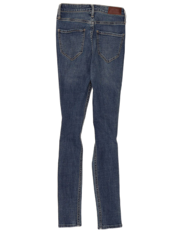 Hollister Womens High Rise Distressed Skinny Jeans US 00 2XS W23 L26 Blue