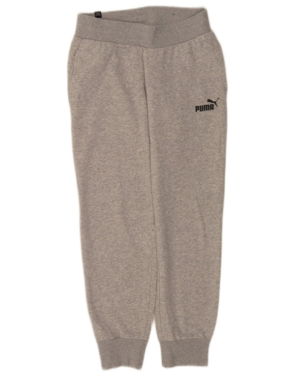 Calça de treino feminina Puma Joggers UK 4 XS cinza manchado