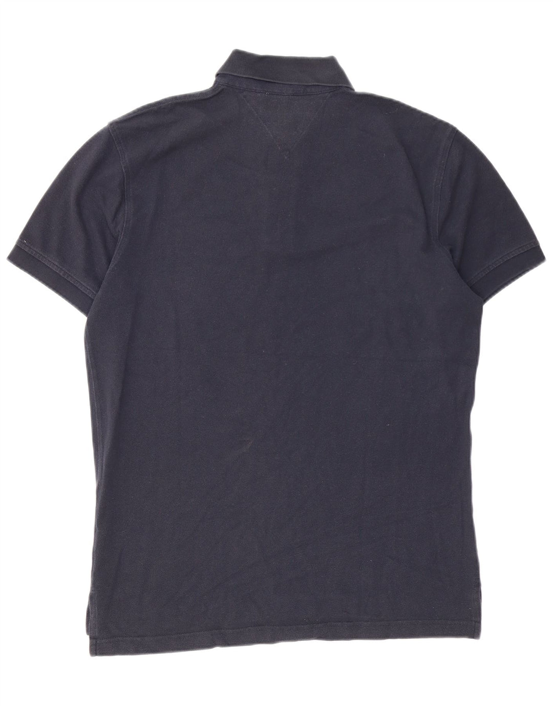 Camisa polo masculina Tommy Hilfiger média algodão azul marinho
