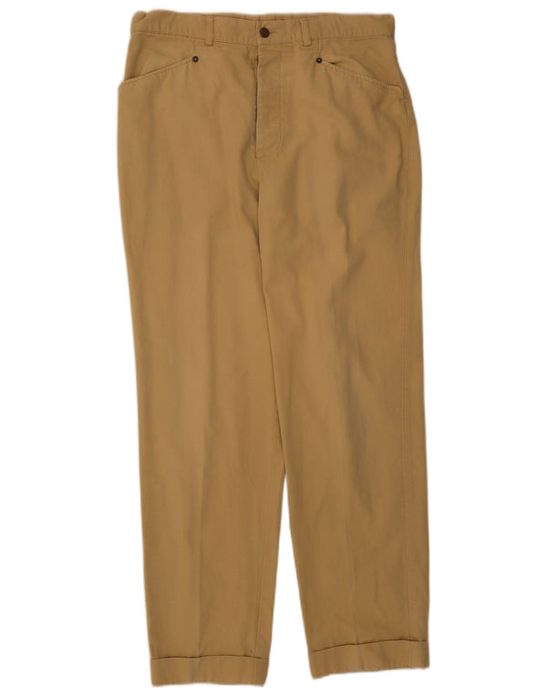 Calça masculina Boden reta casual W34 L30 bege