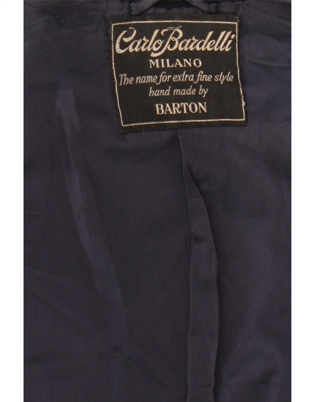 Casaco masculino Carlo Bardelli com peito duplo Reino Unido 36 pequeno azul marinho