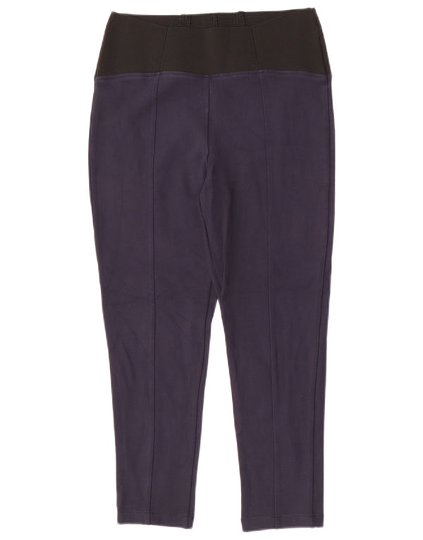 Calça feminina casual MARKS & SPENCER UK 10 pequena W28 L24 azul marinho