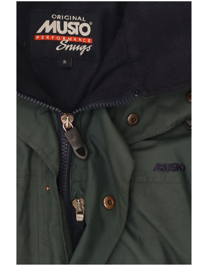 Jaqueta utilitária de desempenho masculino Musto Reino Unido 36 poliéster verde pequeno