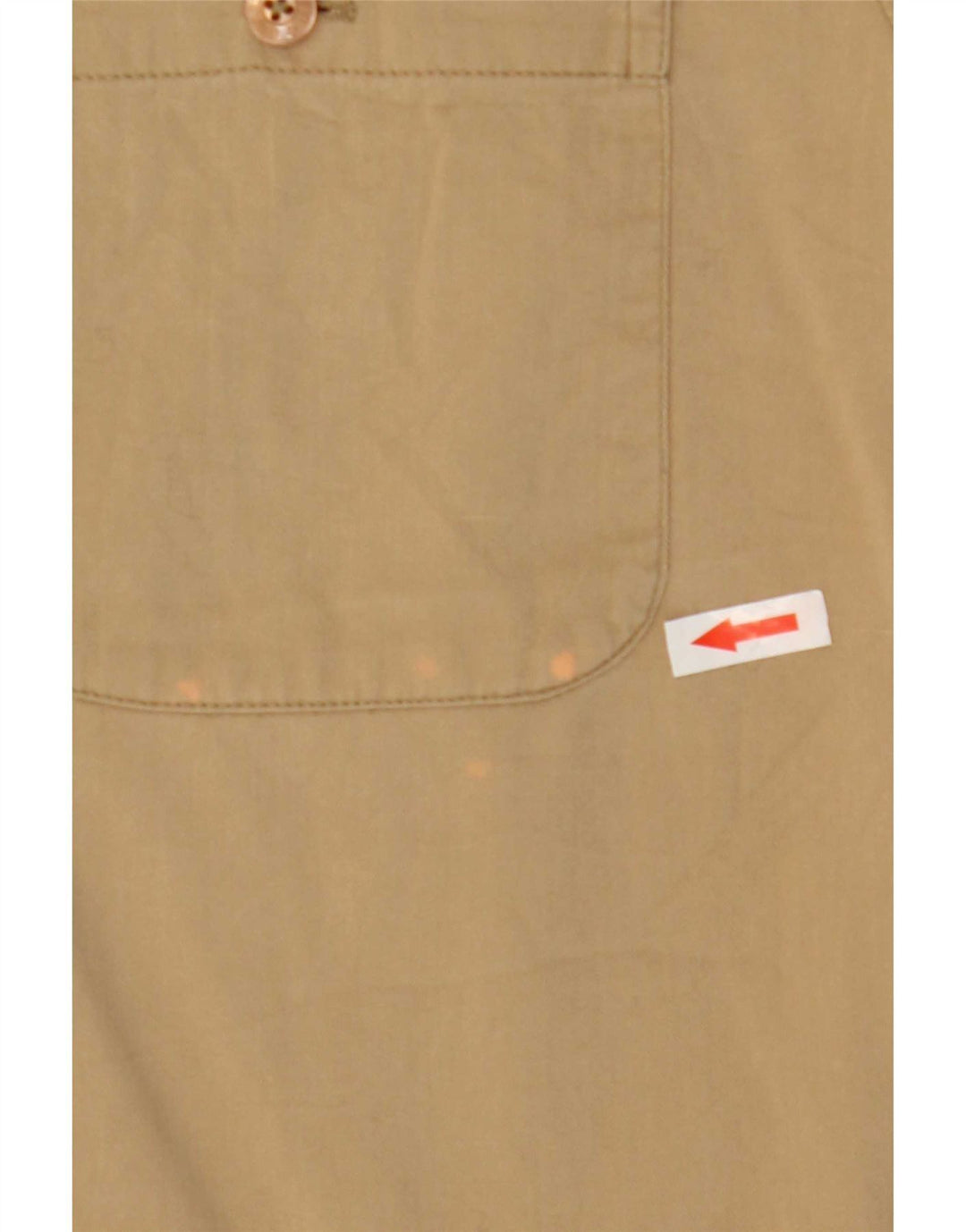 Camisa masculina Guess manga curta pequena algodão bege