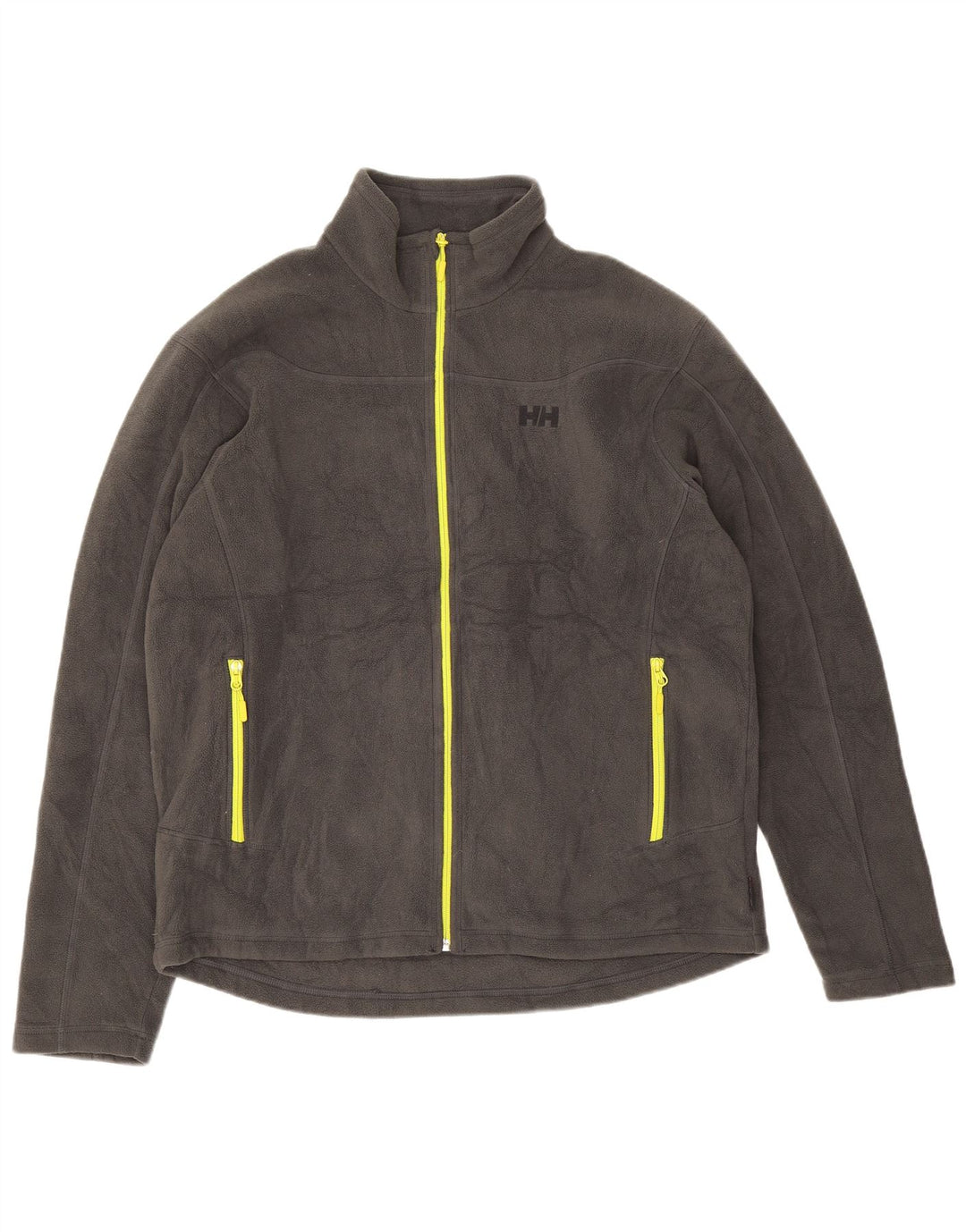 Jaqueta de lã masculina Helly Hansen UK 40 poliéster cinza grande