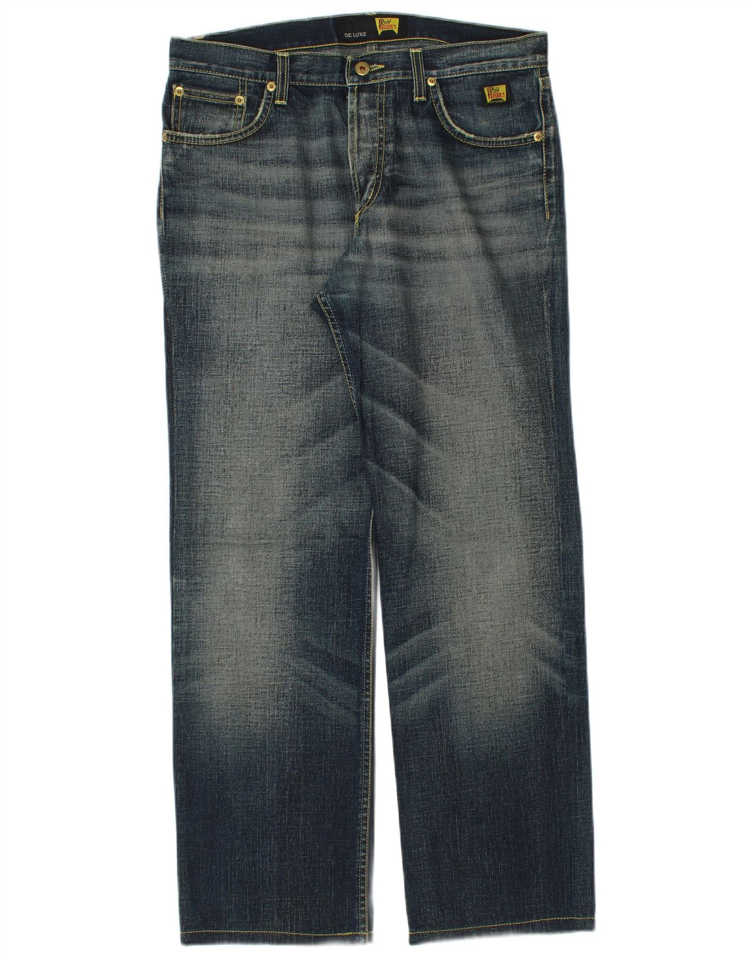 ROY ROGERS Jeans retos masculinos W32 L30 algodão azul
