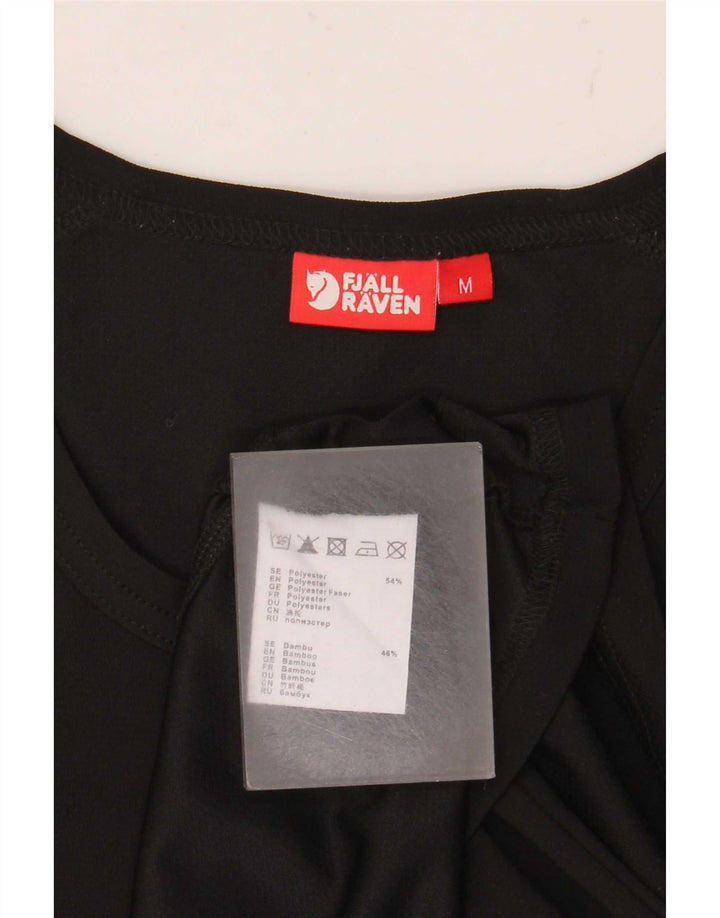 Camiseta feminina Fjall Raven UK 14 poliéster preto médio