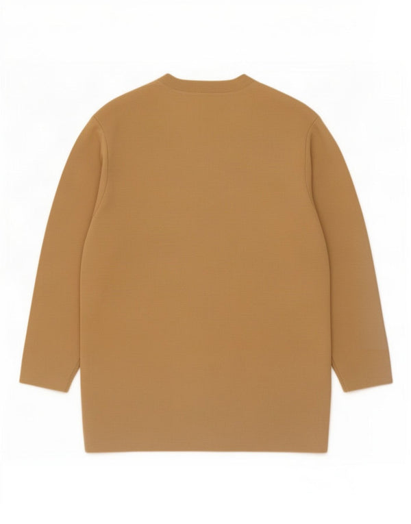 Suéter cardigã feminino Longline Jaques Vert Reino Unido 16 grande bege