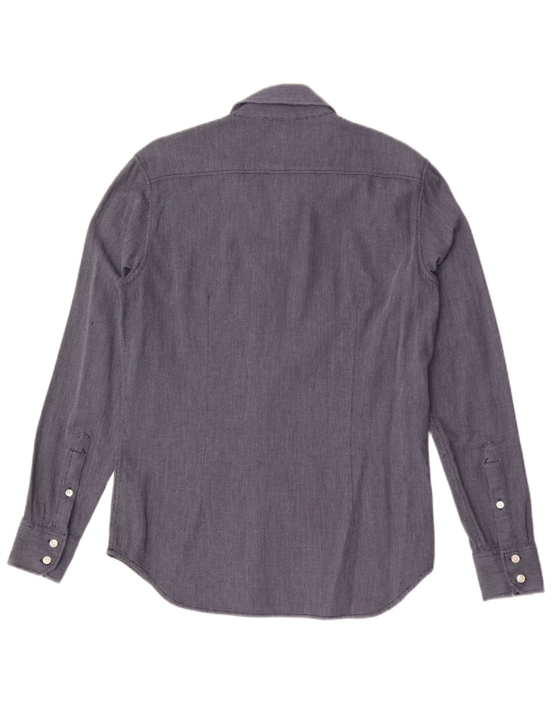 Camisa masculina G-Star de algodão geométrico azul marinho médio