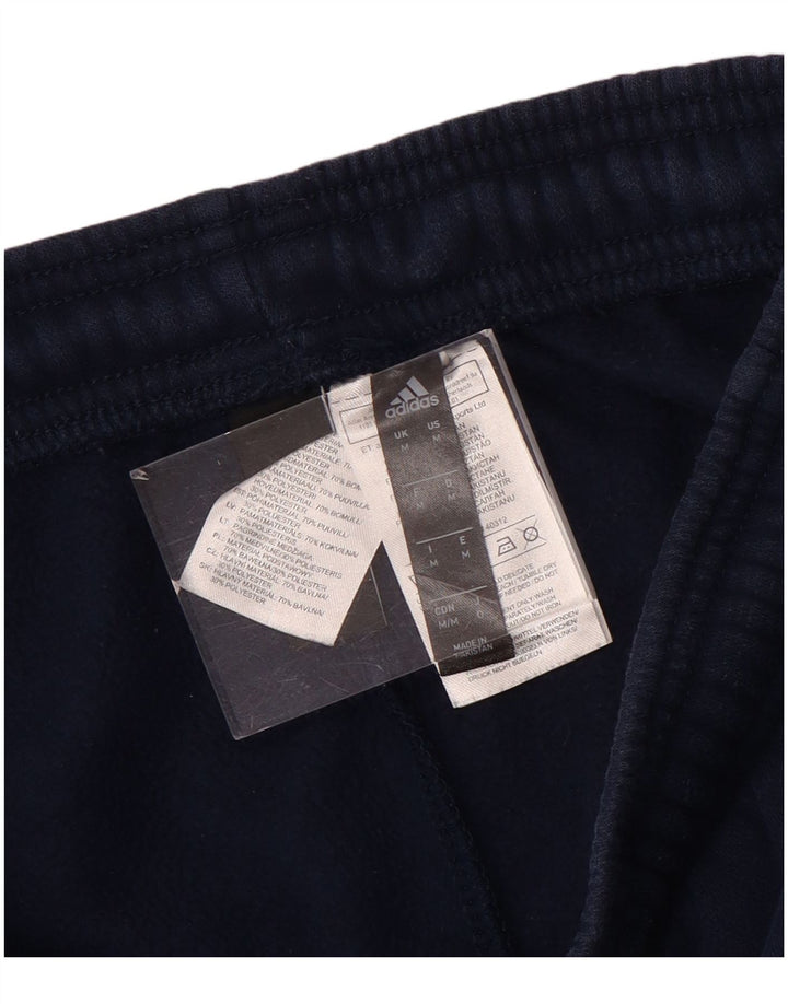 Adidas Mens Treino Calças Joggers Médio Azul Marinho Algodão
