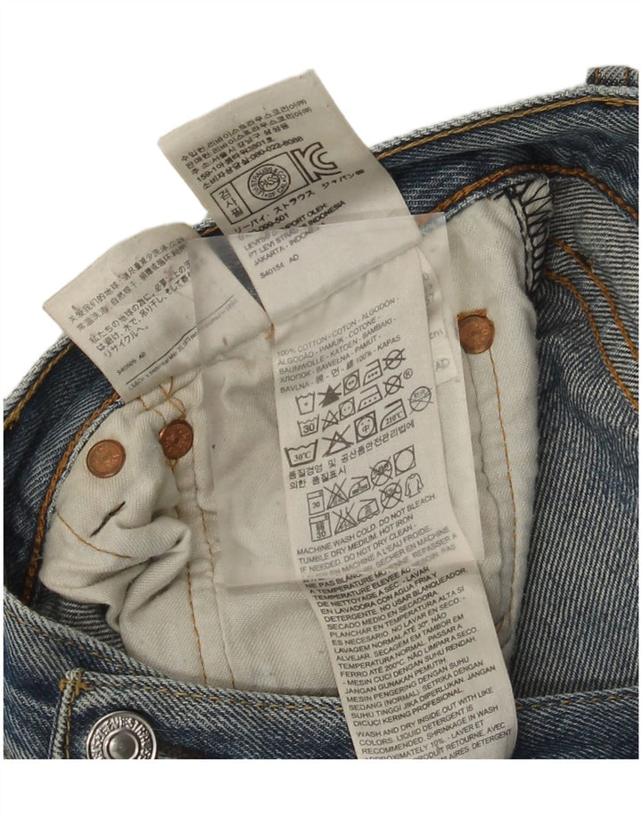 Levi's Masculino 501 Straight Jeans W36 L29 Azul Algodão