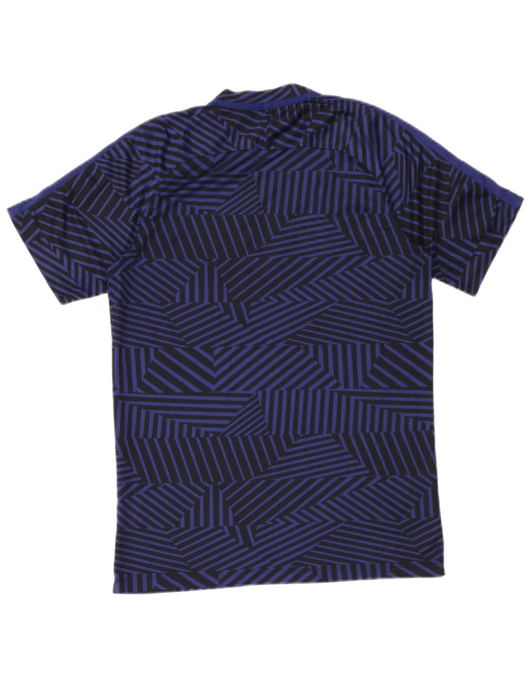 Camiseta Nike Masculina Dri Fit Top Médio Azul Marinho Geométrico Poliéster