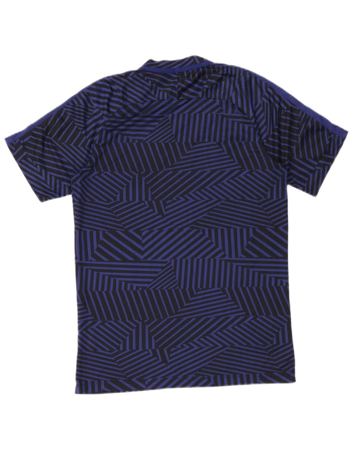 Camiseta Nike Masculina Dri Fit Top Médio Azul Marinho Geométrico Poliéster