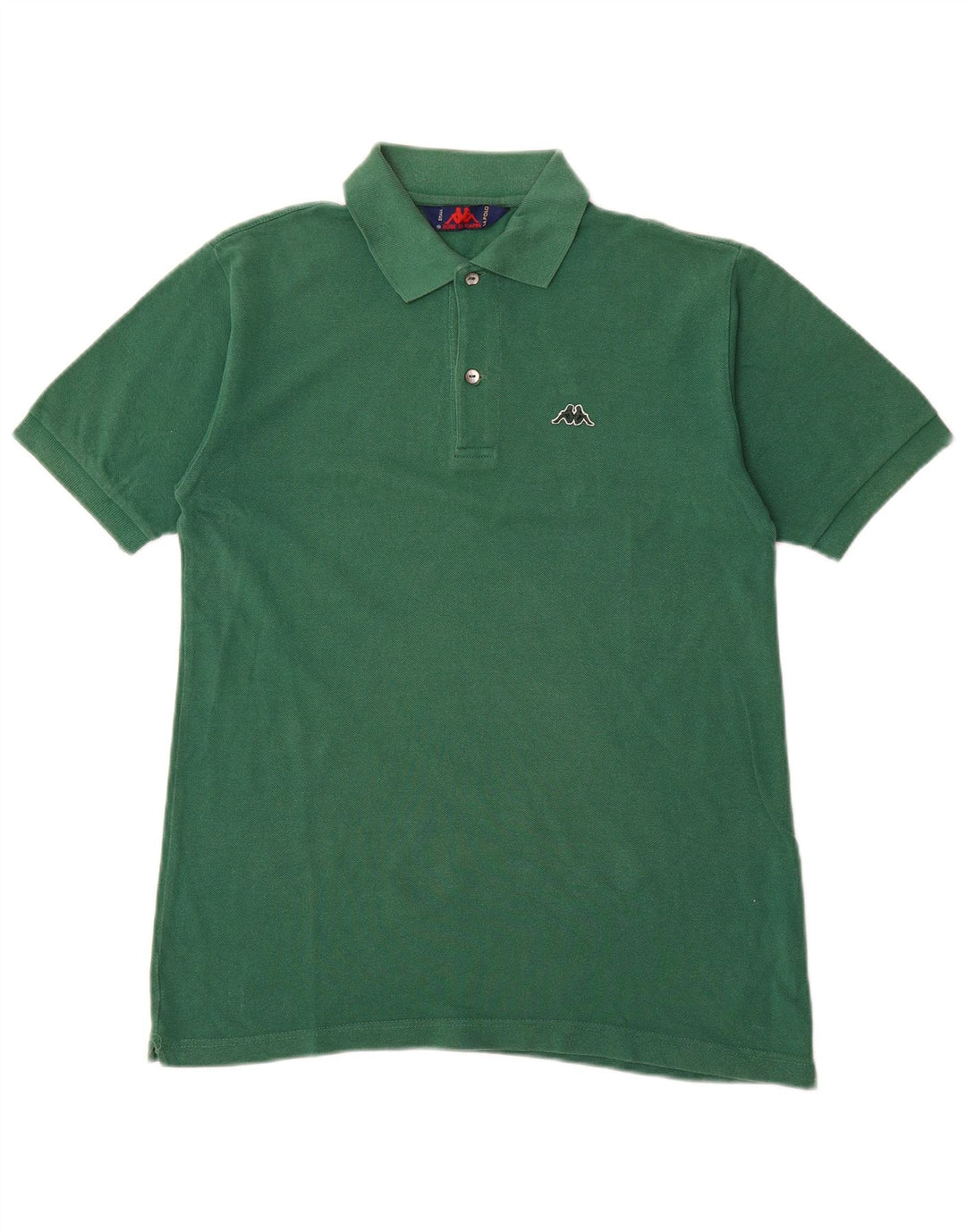 Camisa polo masculina KAPPA pequena algodão verde