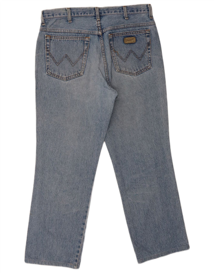 Wrangler Masculino Texas Straight Jeans W35 L27 Azul Algodão