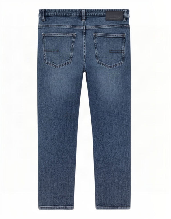Calça jeans reta masculina Calvin Klein W34 L26 algodão azul