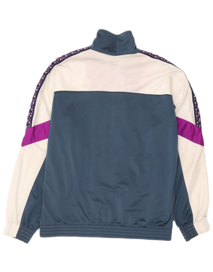 Lotto masculino gráfico completo agasalho médio azul marinho colorblock