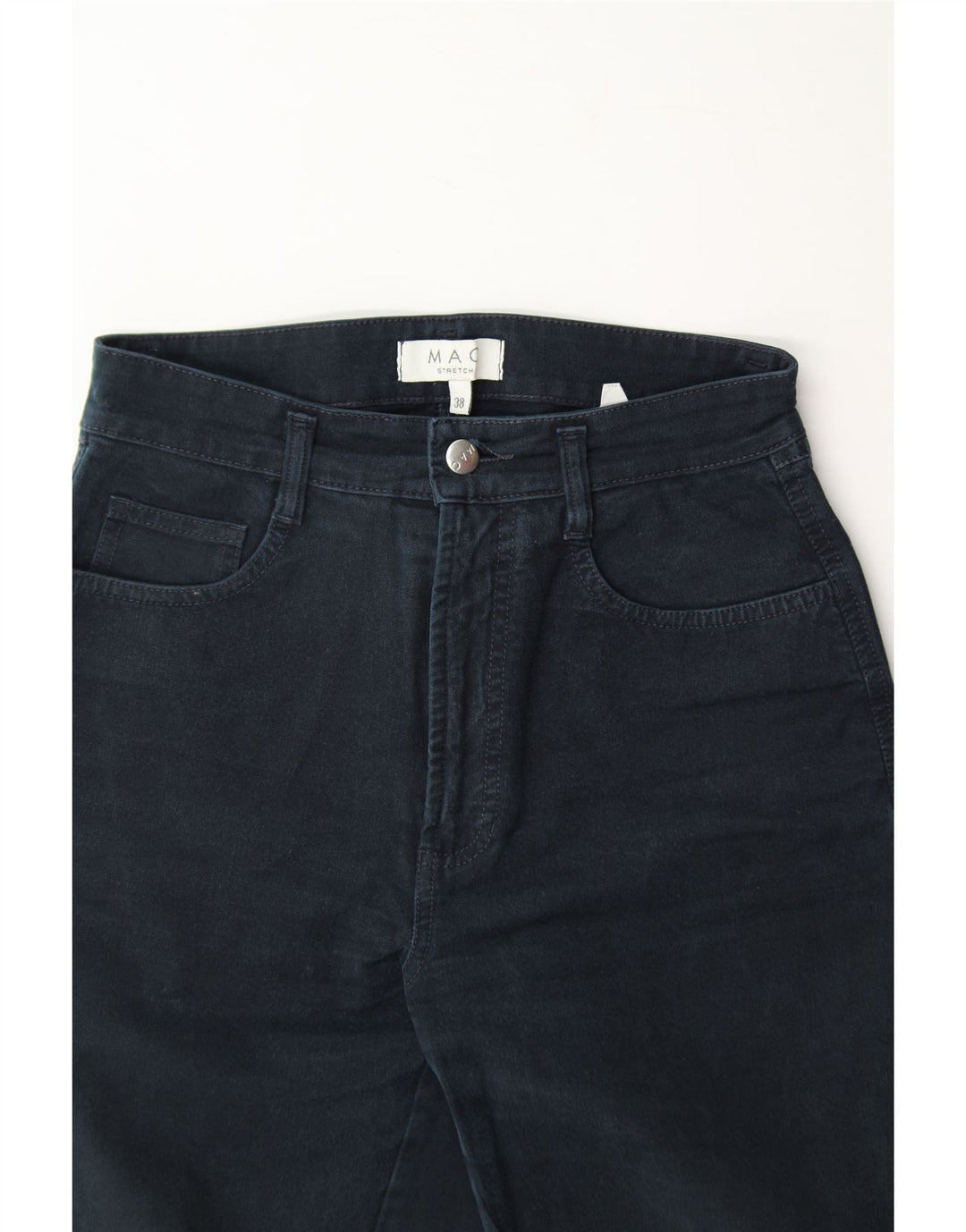 MAC Womens Tapered Jeans IT 38 XS W25 L30 Navy Blue Cotton Vintage Mac and Second-Hand Mac from Messina Hembry 