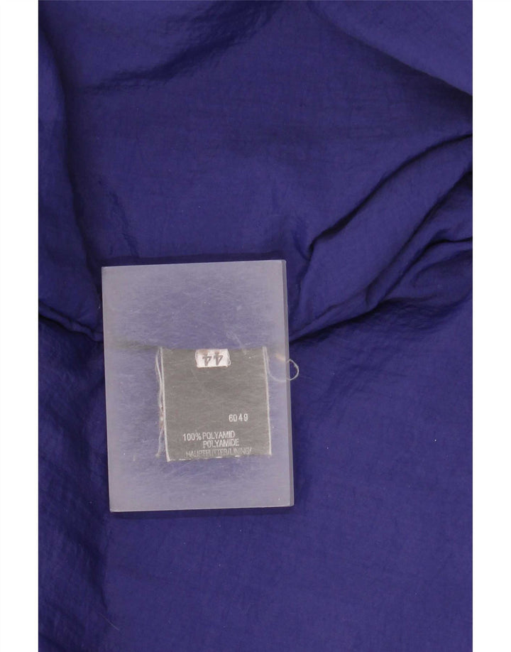 Casaco corta-vento superdimensionado com capuz feminino vintage EU 44 XL bege poliamida