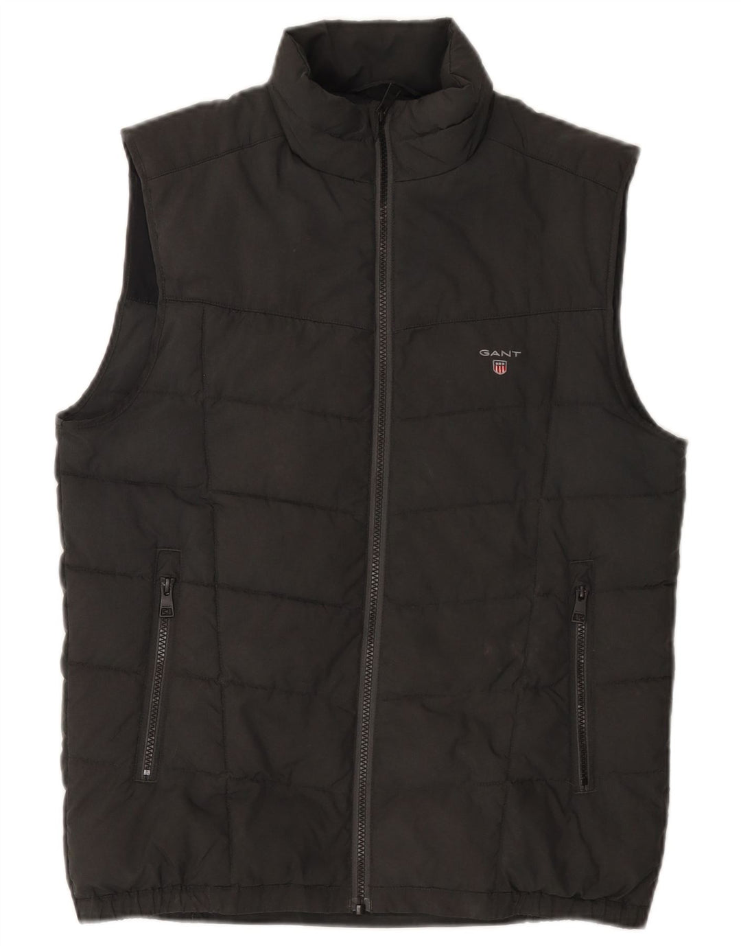 Gant Mens Colete Acolchoado UK 36 Pequeno Poliéster Cinza