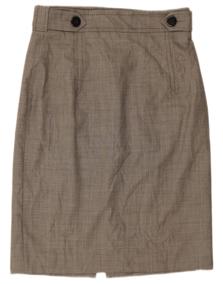 Saia lápis feminina Coast UK 14 grande W32 lã cinza