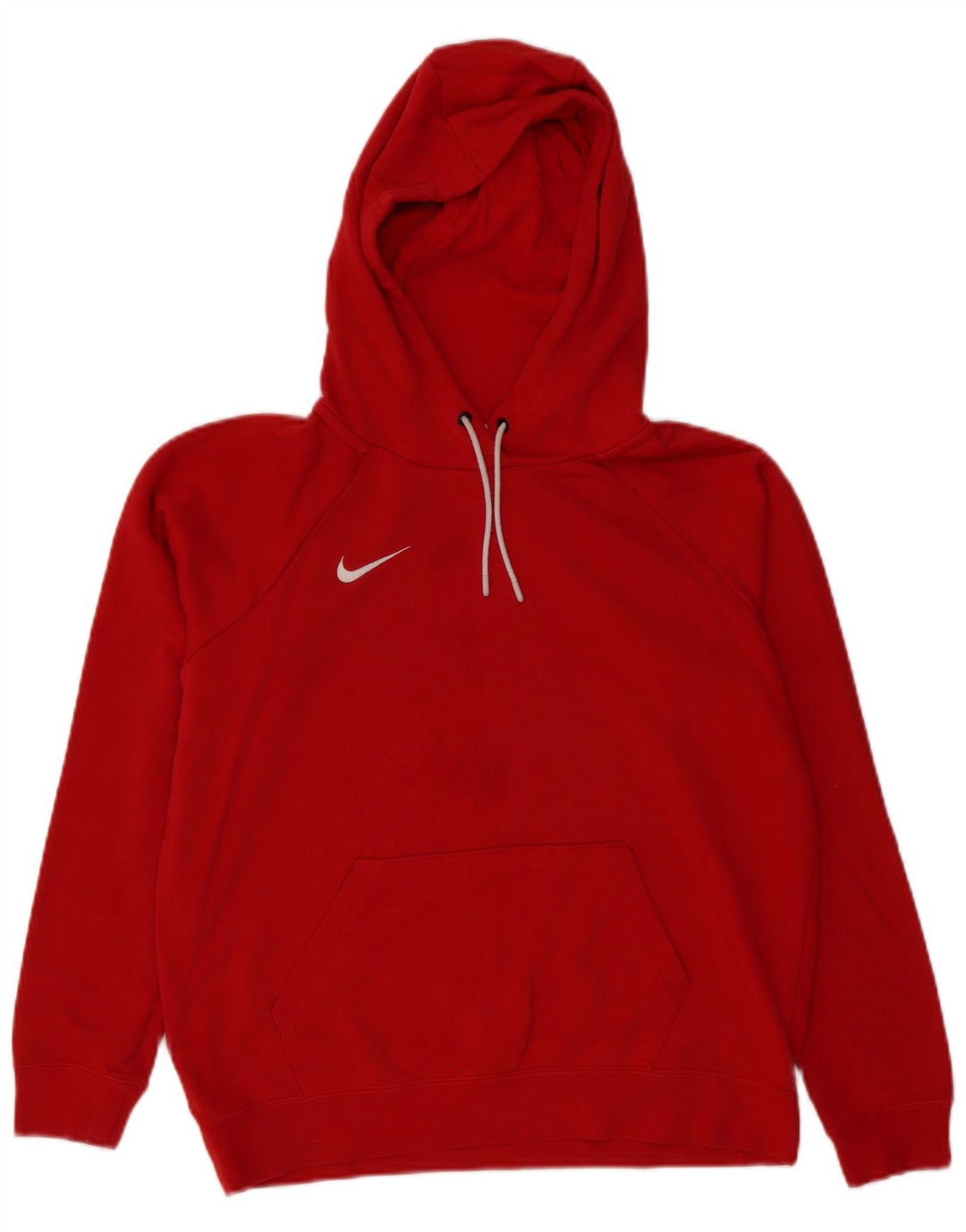 Nike Womens Oversized Hoodie Jumper UK 14 Médio Algodão Vermelho