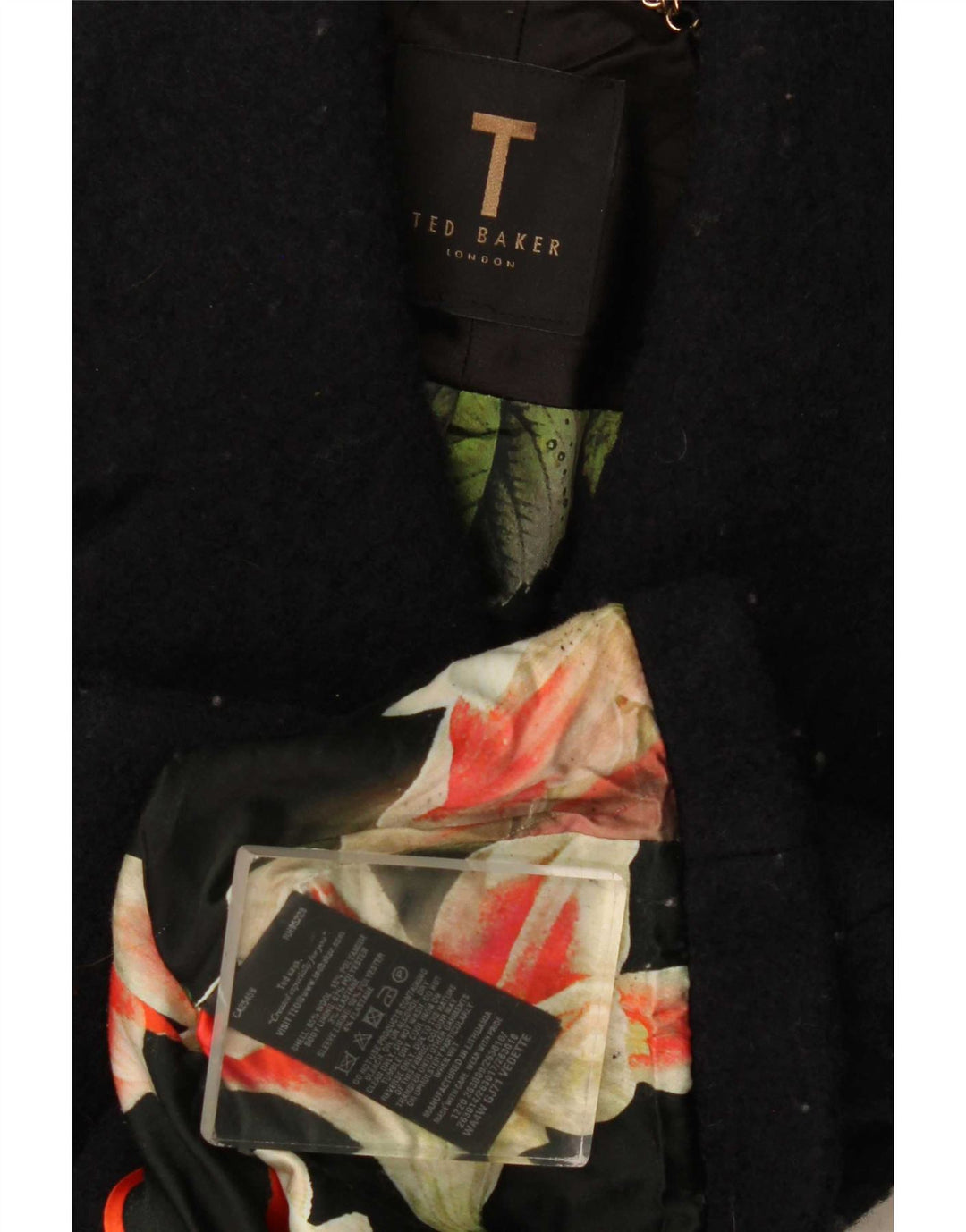 Jaqueta Bolero Feminina Ted Baker UK 8 Pequena Lã Preta