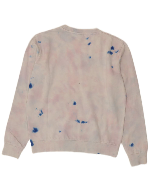 Suéter feminino Ellesse de grandes dimensões UK 8 pequeno tie-dye multicolorido