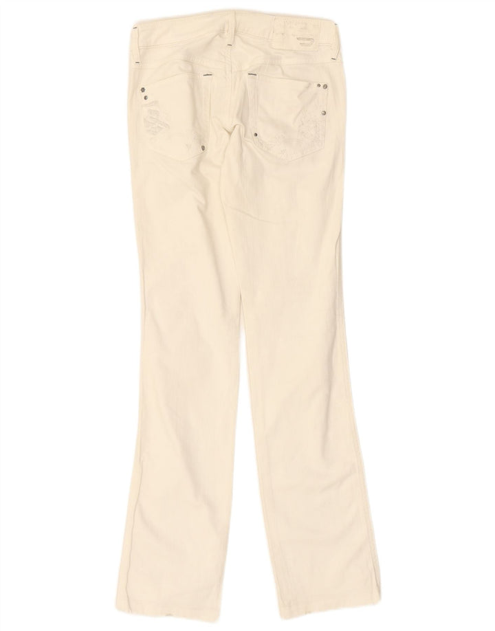 DIESEL feminino Lhela jeans reto W26 L31 algodão branco