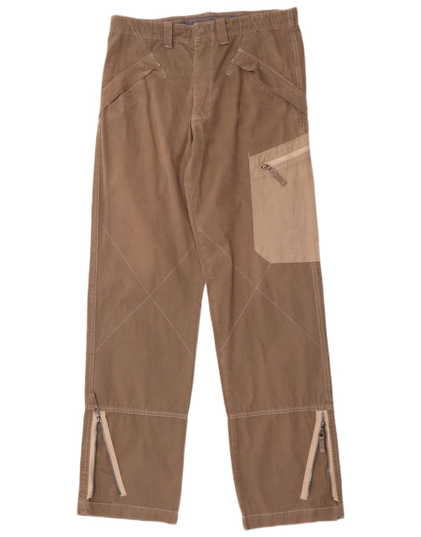 Calça cargo reta masculina Murphy & Nye W34 L36 marrom colorblock algodão