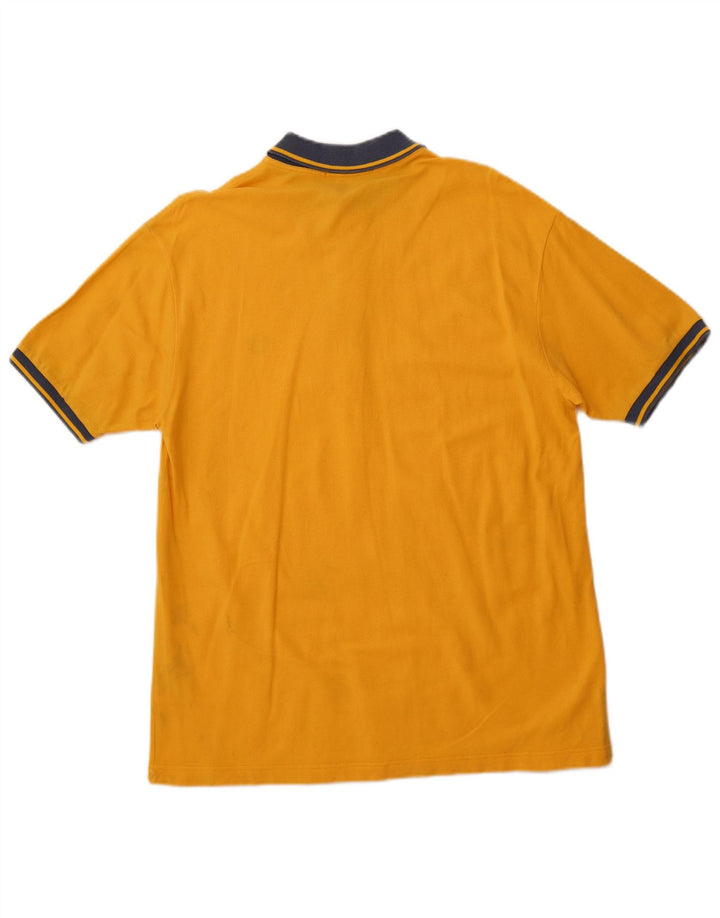Camisa polo masculina FRED PERRY algodão amarelo médio