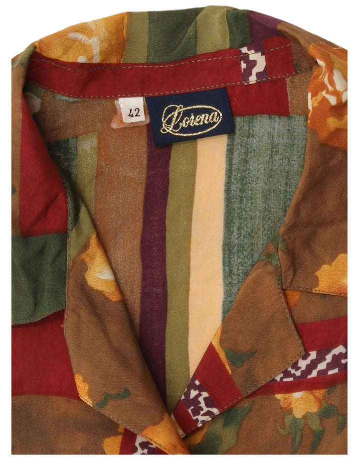 Blusa feminina Lorena IT 42 média patchwork multicolorida retrô