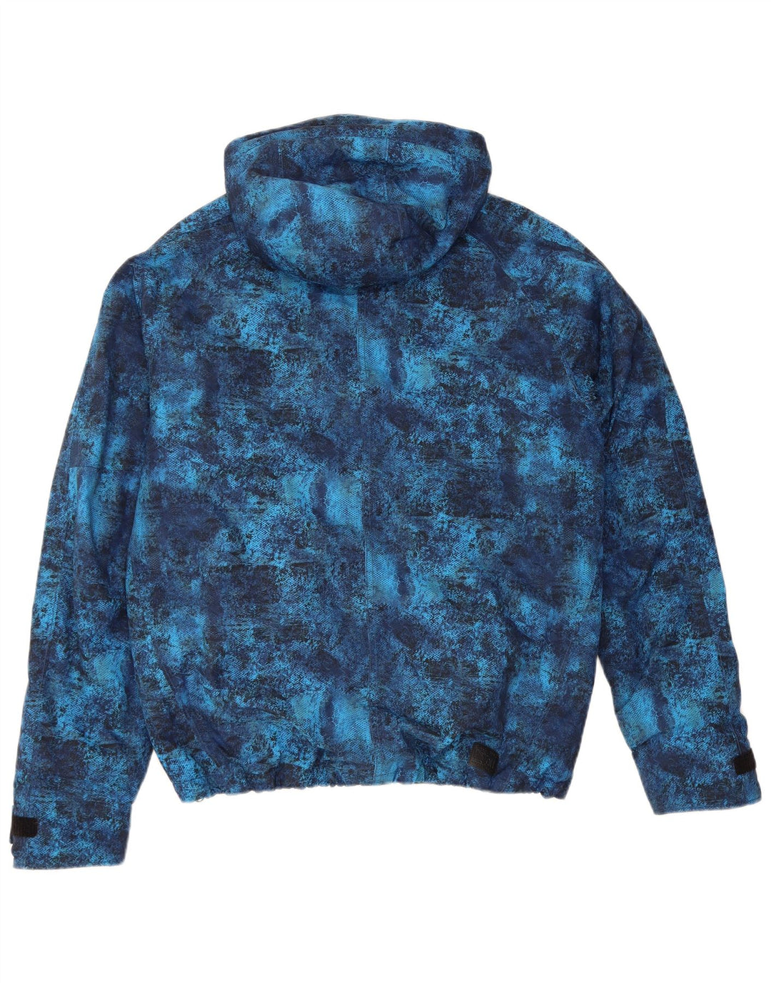 Jaqueta corta-vento masculina CHIEMSEE com capuz UK 38 médio azul tie-dye
