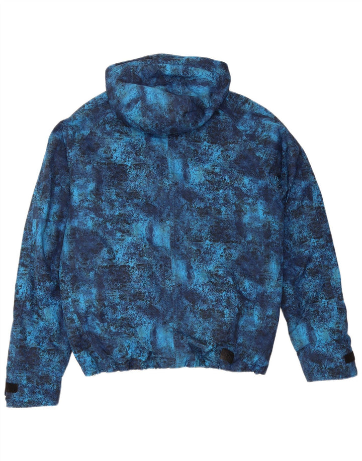 Jaqueta corta-vento masculina CHIEMSEE com capuz UK 38 médio azul tie-dye