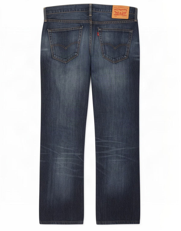 Levi's Masculino 527 Bootcut Jeans W34 L31 Azul Marinho Algodão