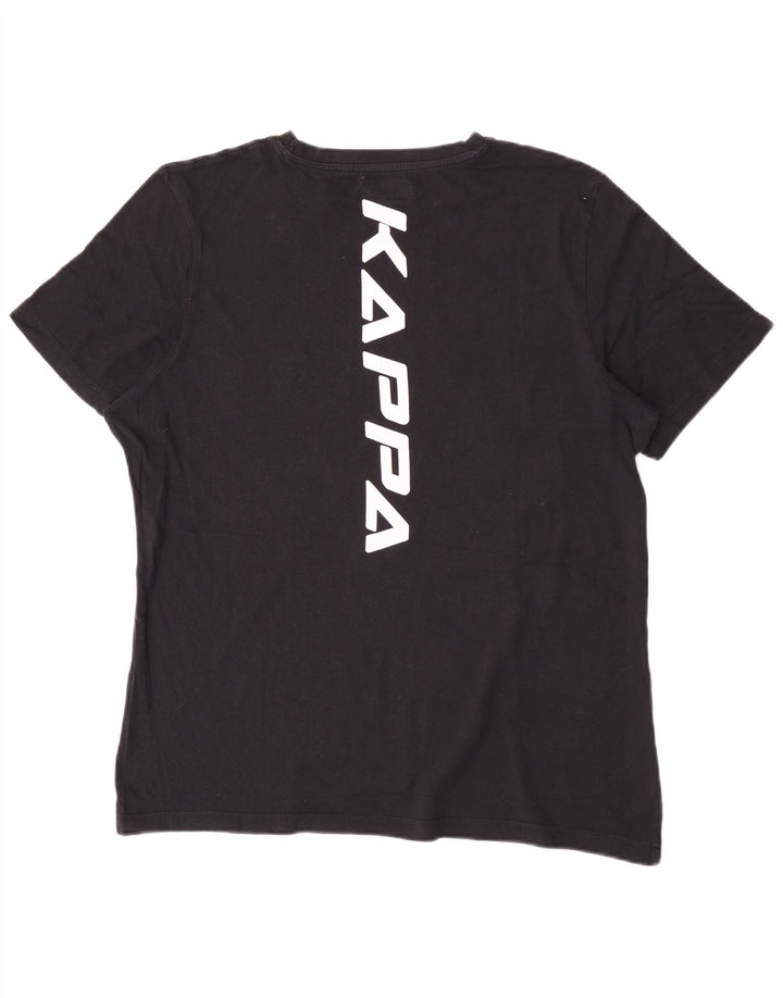 Camiseta gráfica masculina Kappa Top grande preto