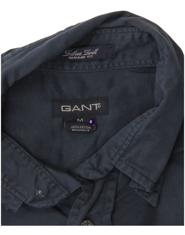 Camisa masculina Gant Regular Fit médio algodão azul marinho