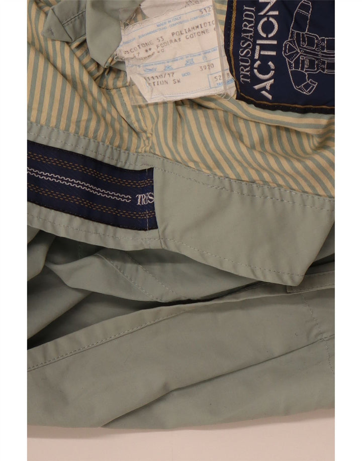 Trench Coat Masculino TRUSSARDI IT 52 XL Algodão Cinza