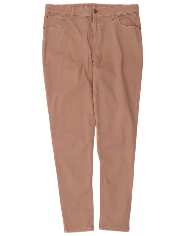 Calça casual feminina Marks & Spencer UK 14 grande W32 L28 rosa
