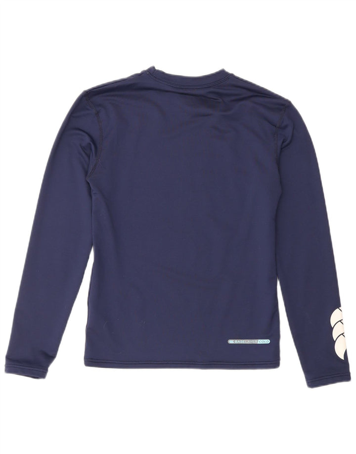 Canterbury Boys Graphic Top manga comprida 8-9 anos grande azul marinho