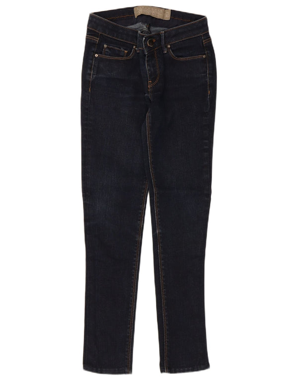 Calça jeans skinny feminina Zara EU 34 2XS W24 L27 algodão azul marinho