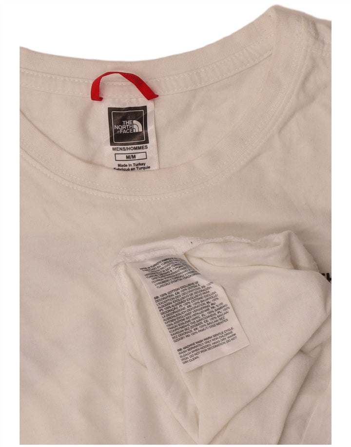 Camiseta gráfica masculina The North Face Top médio algodão branco