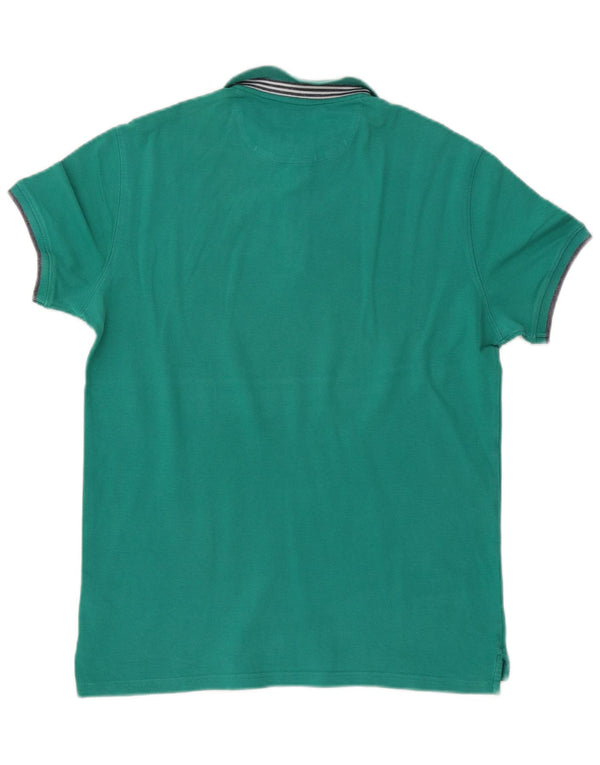 Camisa polo masculina Massimo Dutti Slim Fit XL algodão verde