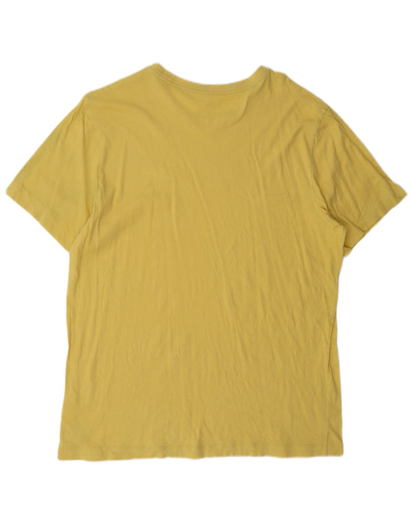 Camiseta masculina Nike grande algodão amarelo