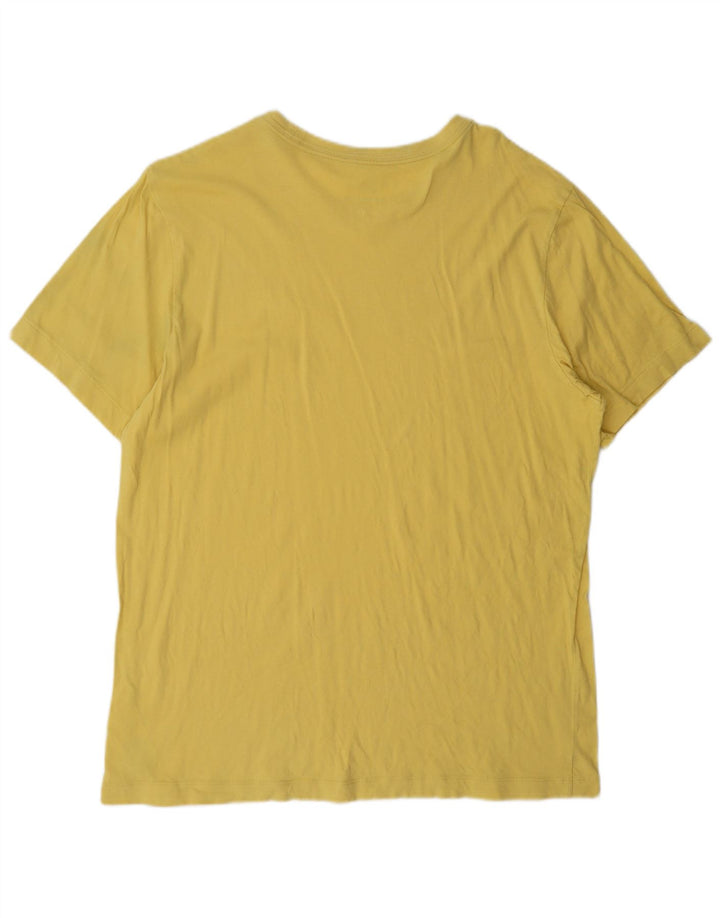 Camiseta masculina Nike grande algodão amarelo