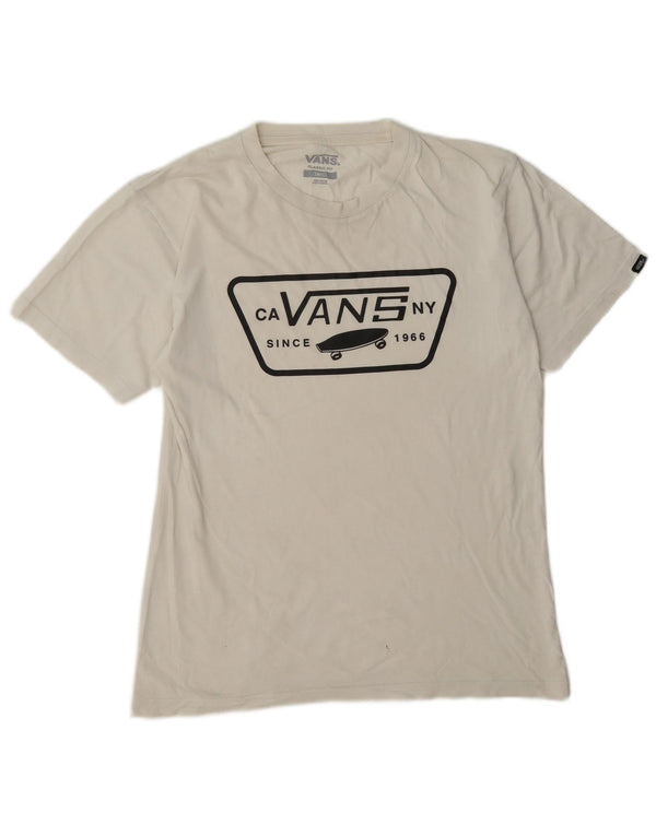 Camiseta Vans Masculina Classic Fit Graphic Top Pequeno Algodão Branco