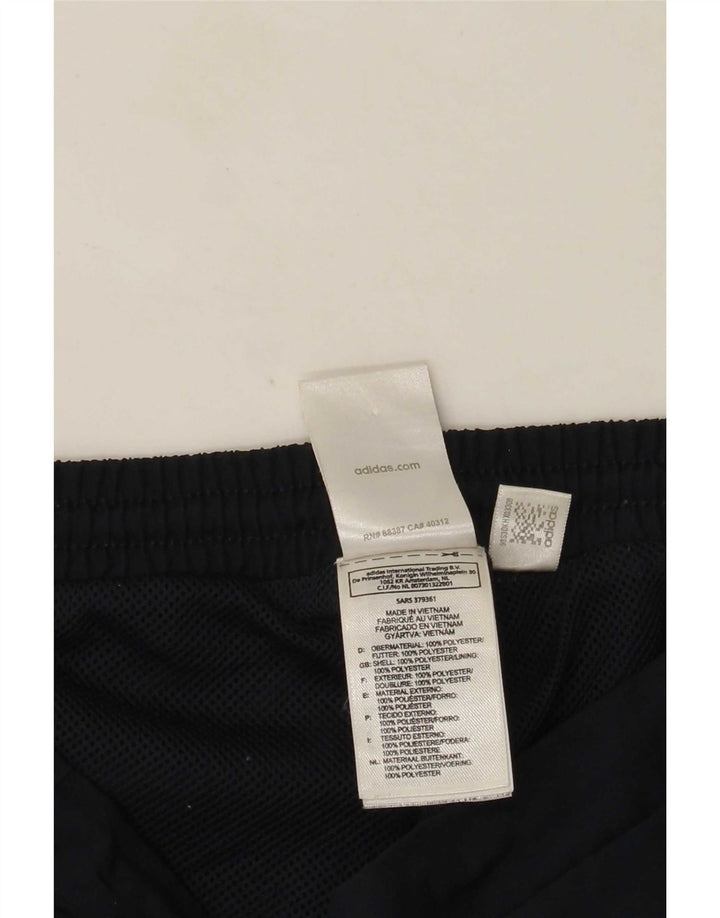 Adidas Womens Bermuda Sport Shorts UK 12 Médio Azul Marinho Poliéster